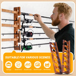 12 Rods Fishing Pole Rod Racks