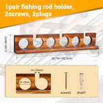 12 Rods Fishing Pole Rod Racks