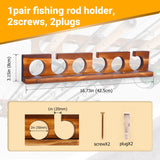 12 Rods Fishing Pole Rod Racks