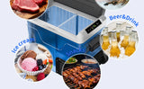 SIMZLIFE 35L Car Portable Freezer 12V Refrigerator Cooler