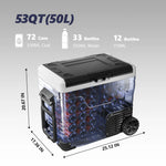 SIMZLIFE 35L Car Portable Freezer 12V Refrigerator Cooler