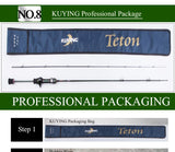KUYING Teton 1.75m 5'10" 1.8m 6'0" Carbon Spinning Rod