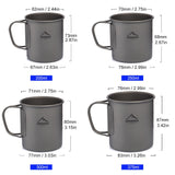 Widesea Camping Mug Titanium Cup