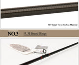 KUYING Teton L Light 1.98m 6'6'' Baitcasting Casting Spinning