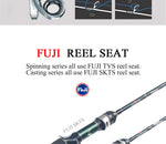 KUYING Teton 1.75m 5'10" 1.8m 6'0" Carbon Spinning Rod
