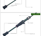 KUYING Teton 1.75m 5'10" 1.8m 6'0" Carbon Spinning Rod