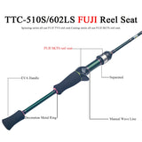 KUYING Teton 1.75m 5'10" 1.8m 6'0" Carbon Spinning Rod