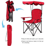 Camping Chair with Canopy Shade