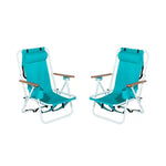 Folding Beach Chair Set of 2 for Adults
