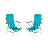 Folding Beach Chair Set of 2 for Adults