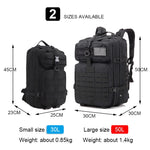 Rucksack 30L/50L Large Capacity Camping