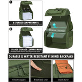 HAMBOLY Fishing Backpack with Tackle Boxes 50L