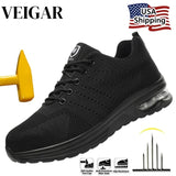 Mens Mesh Steel Toe Work Shoes