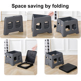 Portable Folding Toilet with Lid Foldable Outdoor Camp