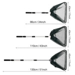 130CM Aluminum Alloy Fishing Net Telescoping