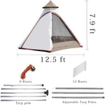 12'x10'x8'Dome Camping Tent