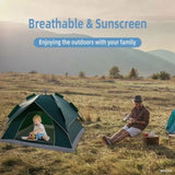 3-4 Person Pop Up Tents Waterproof Windproof