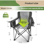 Heavy Duty Camping Chairs Support 800lbs