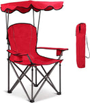 Camping Chair with Canopy Shade