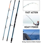Surf rod and reel combination
