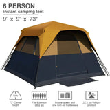 6 Person Camping Tent Instant Cabin