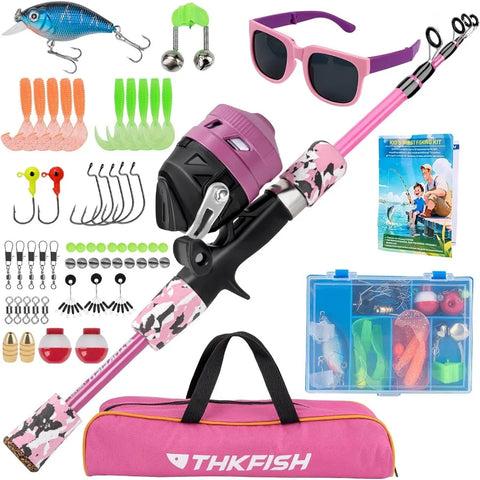 Telescopic Fishing Rod and Reel Combo Set