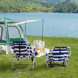 63*70*99cm Heightened Oxford Cloth Silver White Chair