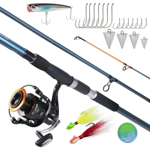 Surf rod and reel combination