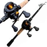 New 8-25g Lure Weight Baitcast Fishing Rod and Reel Combo