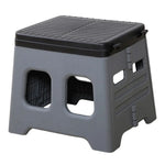 Portable Folding Toilet with Lid Foldable Outdoor Camp