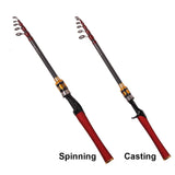 Telescopic Fishing Rod 1.8m/2.1m/2.4m