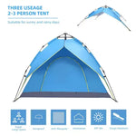 3-4 Person Pop Up Tents Waterproof Windproof