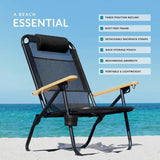 Premium Backpack Beach Chair for Adults