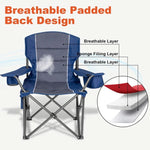 Oversized Camping Chairs,Heavy Duty Support