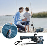 1Set Portable Folding Fishing Rod Telescopic Stainless and Reel