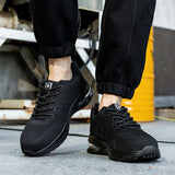 Mens Mesh Steel Toe Work Shoes