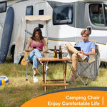Camping Chair 2 Pack Portable Camping Chair with Canopy