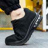 Mens Mesh Steel Toe Work Shoes