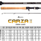 Kyorim CARZA2 LURE ROD Spinning/Casting Fishing Rod 2 Sections