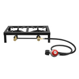 Portable Double Burner Outdoor Gas Stove