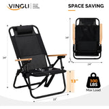 Premium Lightweight Backpack Beach Chair