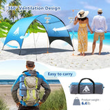 Beach Tent Beach Shade Canopy Compact Fold