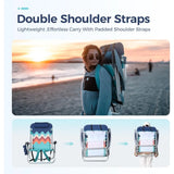 Backpack Beach Chair Set of 2 4-Position Classic