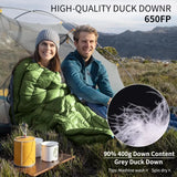 Ultralight adult backpack down sleeping bag