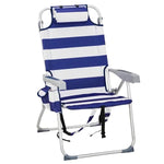 63*70*99cm Heightened Oxford Cloth Silver White Chair