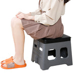 Portable Folding Toilet with Lid Foldable Outdoor Camp