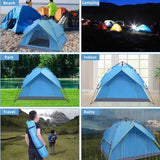 3-4 Person Pop Up Tents Waterproof Windproof