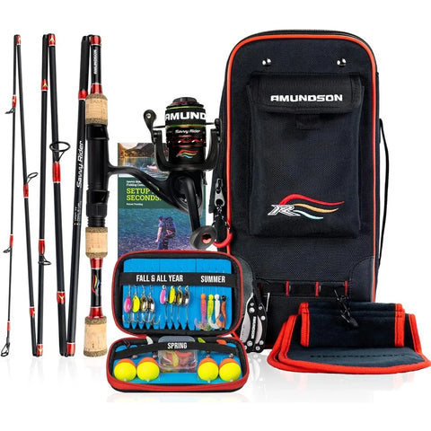 Savvy Rider Backpacker All-in-One Fishing Combo