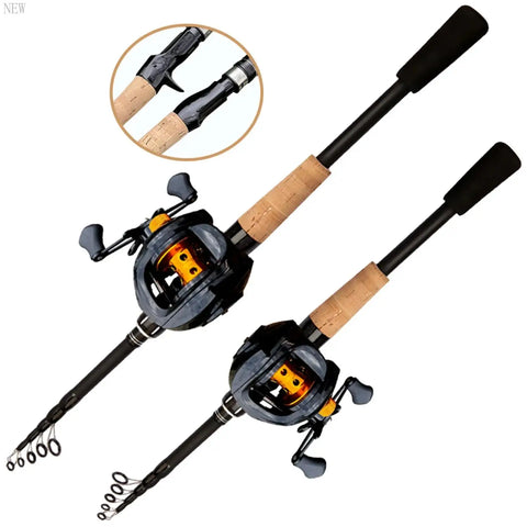 New 8-25g Lure Weight Baitcast Fishing Rod and Reel Combo