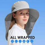 Outdoor Sun Hat Detachable Neck Face Flap